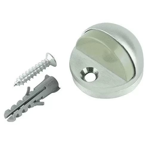 Photo 1 of 3 pack Everbilt Satin Chrome Adjustable Floor Doorstop
