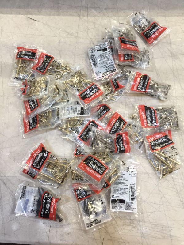 Photo 1 of 32 packs of Wood Screws
