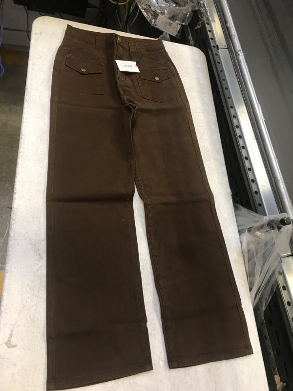 Photo 1 of Women's High Waist Brown Jeans
Size: S