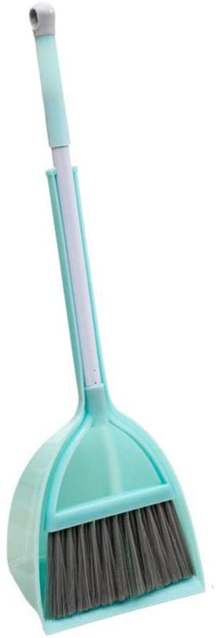 Photo 1 of Xifando Mini Broom with Dustpan for Kids,Little Housekeeping Helper Set (Light Blue, Extended Size)
