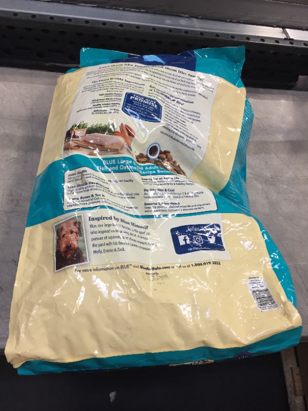 Photo 3 of Blue Buffalo Blue Life Protection Formula Large Breed Adult Fish & Oatmeal Recipe Dry Dog Food, 30 lbs---BEST BY DATE WAS APRIL 03 2022---