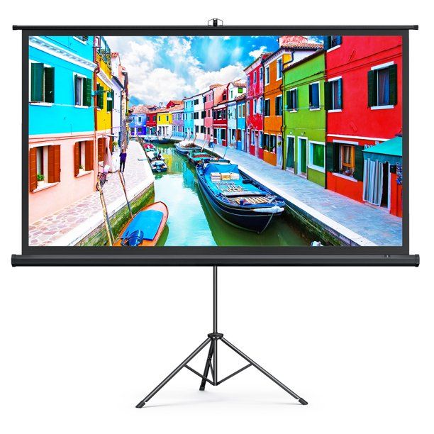 Photo 1 of TaoTronics Projector Screen with Stand, 100" 16: 9 Projection Screen
