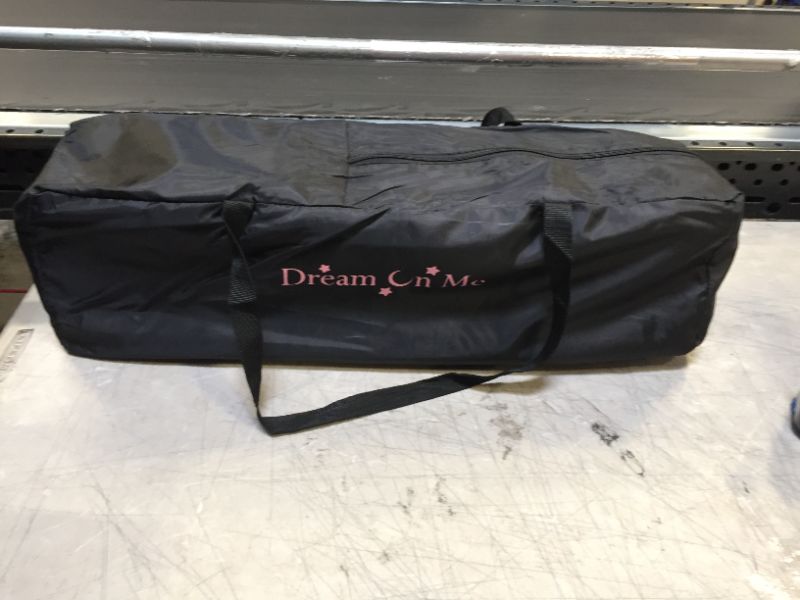 Photo 5 of Dream On Me Nest Portable Play Yard with Carry Bag and Shoulder Strap, Pink---NO BOX---CASE IS DIRTY---

