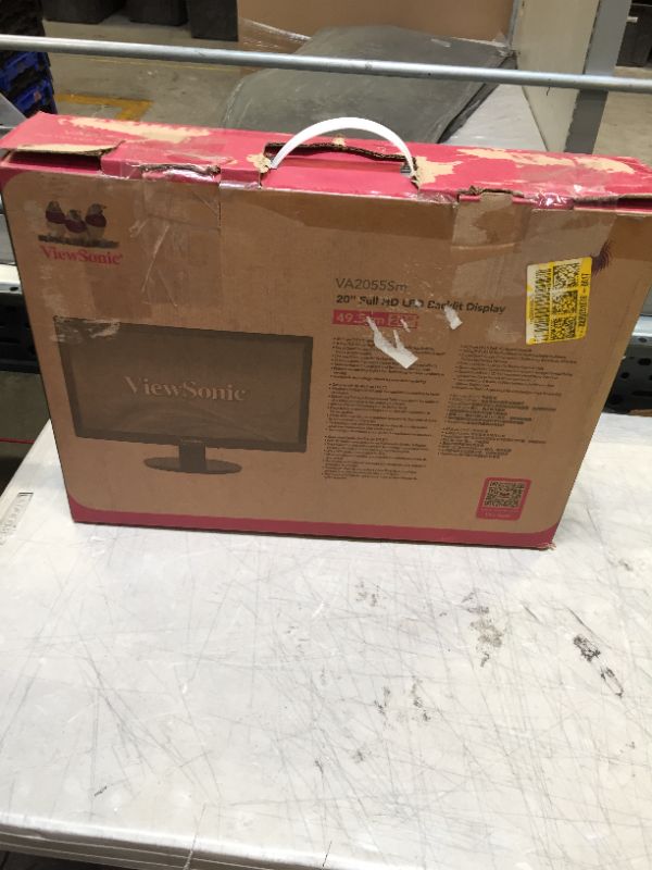 Photo 1 of ViewSonic VA2055SM 20 Inch 1080p LED Monitor with VGA Input and Enhanced Viewing Comfort---HAS A FEW SCRATHCES ON SCREEN---