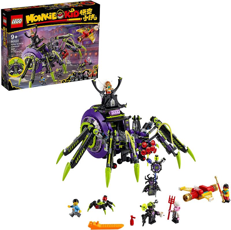 Photo 1 of LEGO Monkie Kid Spider Queen’s Arachnoid Base 80022 Building Kit (1,170 Pieces)
