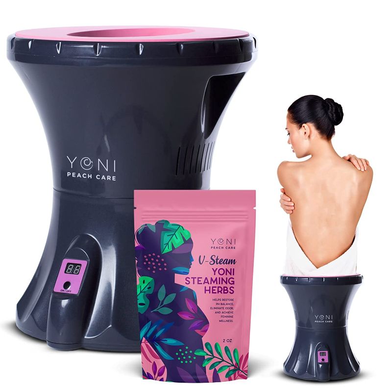 Photo 1 of Peach Care Yoni Electric Steaming Seat With Yoni Steaming Herbs - for V Cleansing, Ph Balance Support, Menstrual Support, Feminine Odor, Postpartum care and more.