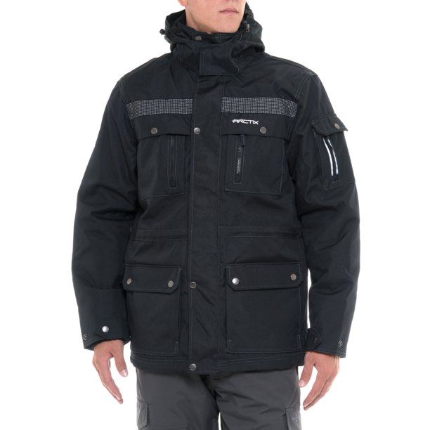 Photo 1 of Arctix Men's Performance Tundra Jacket with Added Visibility, Black, Xx-large
