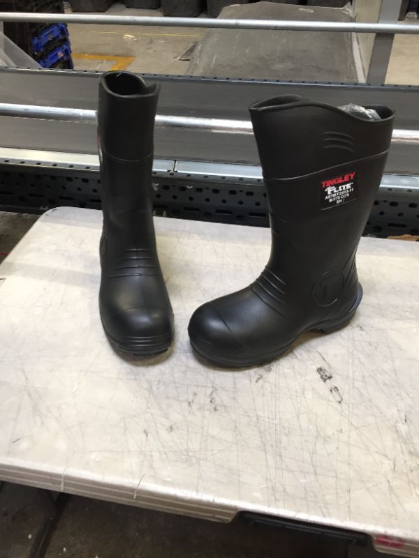 Photo 1 of TINGLEY 27251.1 27251 SZ10 Footwear: Boots-Rubber Safety Toe, 10, Black---ITEM IS DIRTY---
