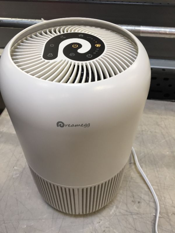 Photo 2 of HEPA Air Purifier - Dreamegg Small Air Purifier for Bedroom with Pet Mode, 23dB Quiet Air Cleaner True HEPA Filter Removes 99.97% Home Allergies Pets Dander Pollen Odor Dust Mold 269 Sq. Ft Coverage, Desktop Air Purifier for Office
