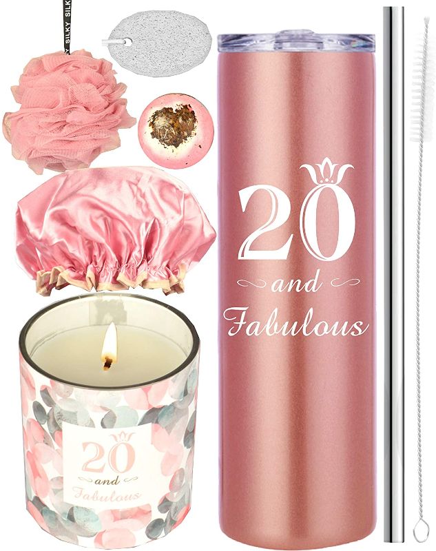 Photo 1 of 20th Birthday, 20th Birthday Gifts for Girl, 20th Birthday Tumbler, Gifts for 20th Birthday Girl, Happy 20th Birthday Gift, 20th Birthday Party Supplies, 20th Birthday Decorations for Women
