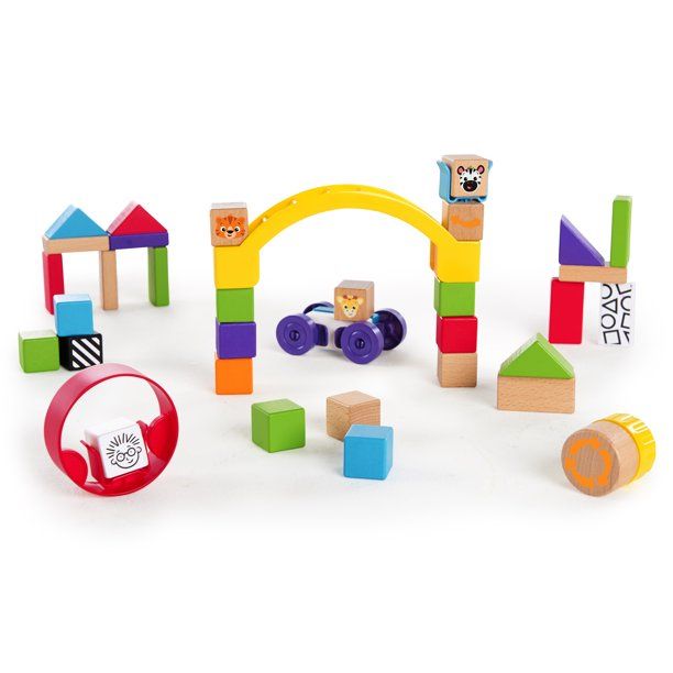 Photo 1 of Baby Einstein Curious Creator Kit Wooden Blocks Discovery 40 Piece Toy Set, Ages 12 months +
