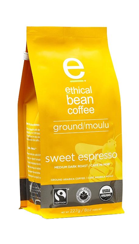 Photo 2 of 2x Lush Ethical Bean Coffee: Medium Dark Roast Ground Coffee - USDA Certified Organic Coffee, Fair Trade Certified - 8 Ounce Bag (227 g)
2x Ethical Bean Lush Medium Dark Roast Fairtrade Organic Ground Coffee (8 oz Bag)
Best By: October 22, 2021