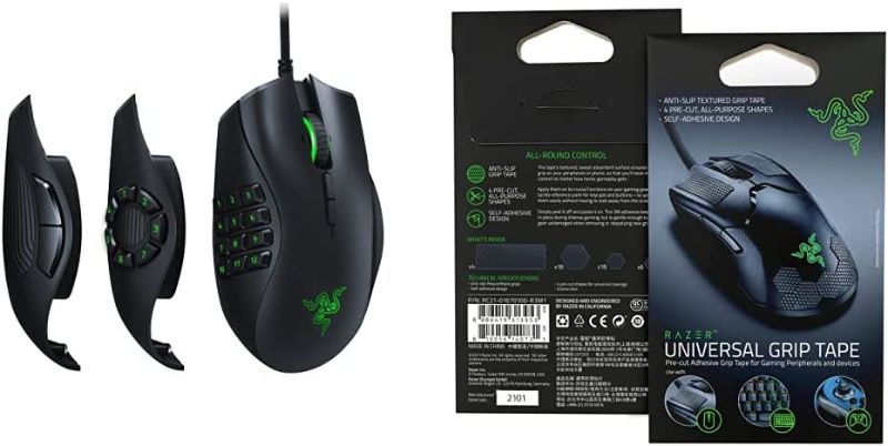 Photo 1 of Razer Razer Naga Trinity Gaming Mouse + Universal Grip Tape Bundle
