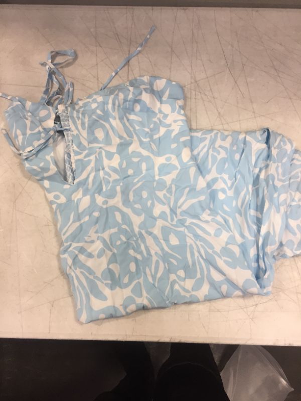 Photo 1 of Addilynn Monochrome Print Tie Front Slip Dress L