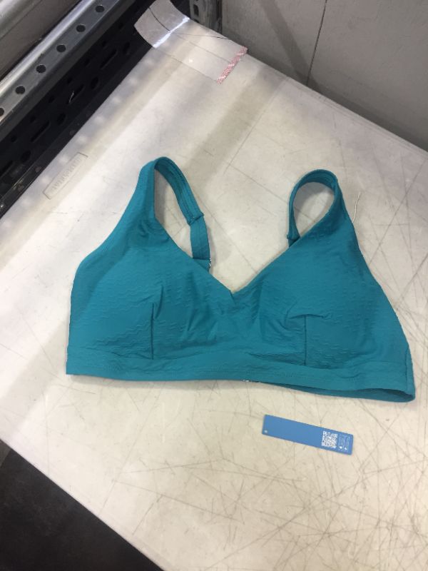 Photo 1 of Ainhoa Teal Back Hook Plus Size Bikini Top 1X