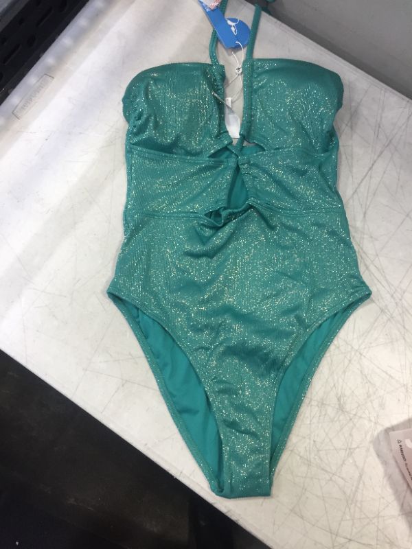 Photo 2 of Dakota Tunnel Halter One Piece Swimsuit M