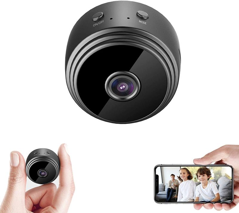 Photo 1 of Mini HD 1080P Wireless Hidden Camera,Home WiFi Remote Security Cameras,Smart Motion Detection ,Instant Push Notifications, Remote Playback,Magnetic Feature,Night Vision Spy Camera
