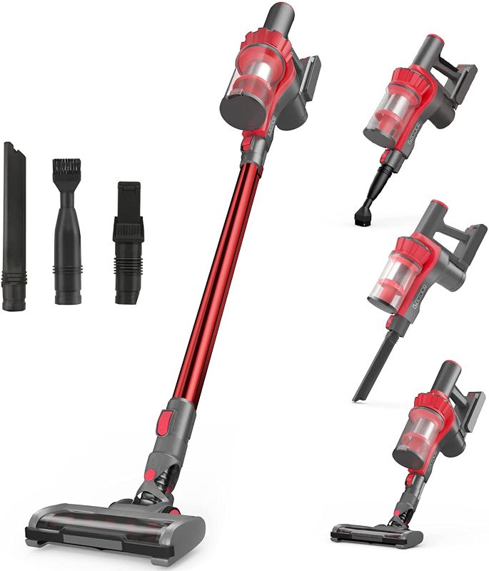 Photo 1 of Cordless Stick Vacuum Cleaner with Detachable Battery, 4 in 1 Lightweight Upright Wireless Vacuum for Carpet, Hard Floor, Pet Hair, 2-Speed Brushrol