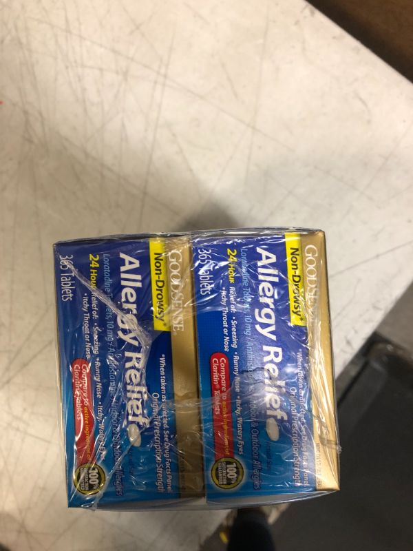 Photo 2 of 
GoodSense Allergy Relief Loratadine Tablets 10 mg, Antihistamine, Allergy Medicine for 24 Hour Allergy Relief, 365 Count 6 PACK EXP 9/22