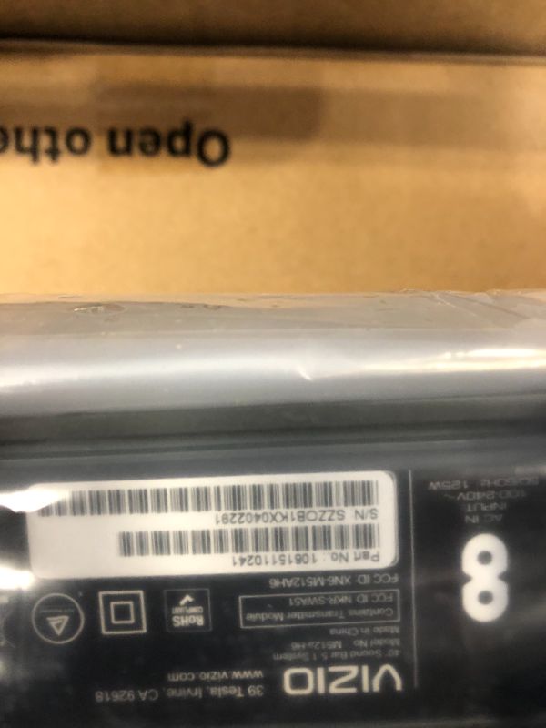 Photo 1 of VIZIO M-Series 5.1.2 Premium Sound Bar with Dolby Atmos, DTS:X, Bluetooth, Wireless Subwoofer, Voice Assistant Compatible, Includes Remote Control - M512a-H6