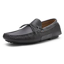 Photo 1 of Bruno Marc Mens Comfy Loafers Moccasin Slip On Flats Driving Casual US Shoes SANTONI-01 GREY Size 10