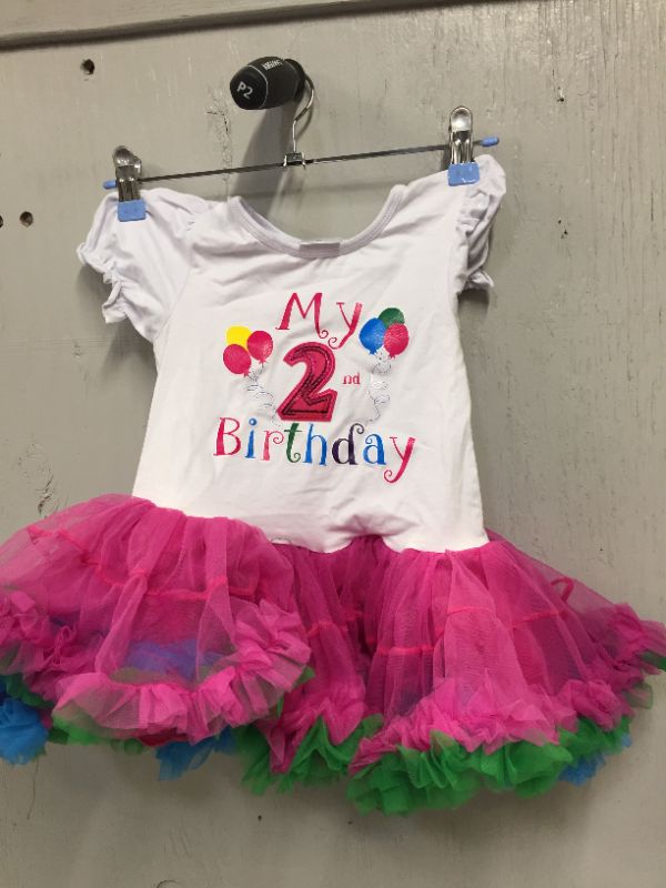 Photo 2 of Baby Girls Birthday Outfit - Its My Birthday Printed Tutu Dress for Toddlers by Silver Lilly 2 YEAR OLD