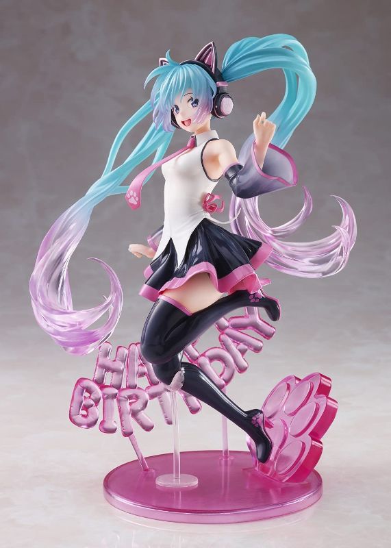 Photo 1 of Taito Hatsune Miku Birthday2021 AMP Figure ~Happy Cat ver~ Prize Figure, Multiple Colors (T83673)