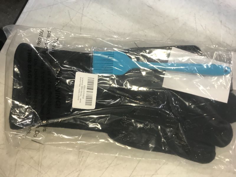 Photo 2 of BBQ Gloves, Grill Gloves Oven Mitts 14 inch Extreme Heat Resistant 932?, to Handling Heat Food on Grill,Oven. Silicone Non-Slip,Outer Layer Covered with Aramid Fiber by Sunashiner