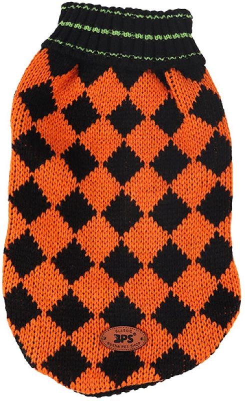 Photo 1 of Dog Sweaters, Winter Dog Clothes, Warm Pet Coat Ugly Dog Vest Turtleneck Pet Knit Sweater Halloween Costumes for Dog Cat L