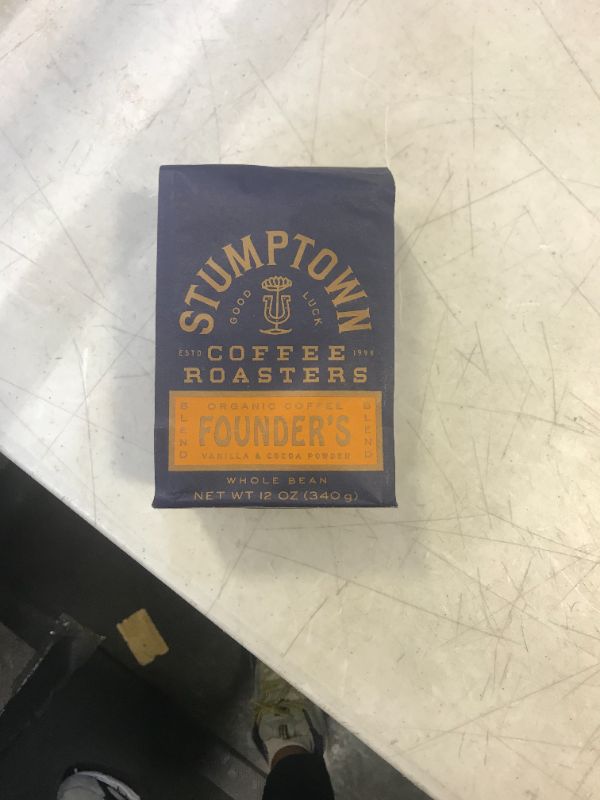 Photo 1 of Stumptown Coffee Roasters, Medium Roast Organic Whole Bean Coffee - Founder's Blend 12 Ounce Bag with Flavor Notes of Vanilla and Cocoa Powder BB 11/21