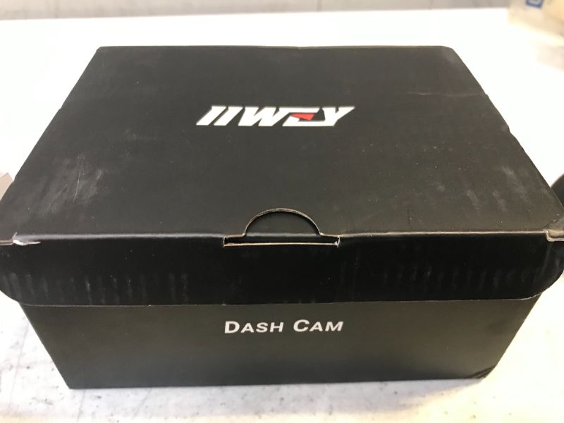 Photo 2 of 3 Channel Dash Cam, iiwey Full HD 1080P Front and Rear Inside Three Way Dash Camera for Cars, IR Night Vision, 2.45 Inch IPS Screen, 24H Parking Monitor, Motion Detection for Uber Taxi Driver

