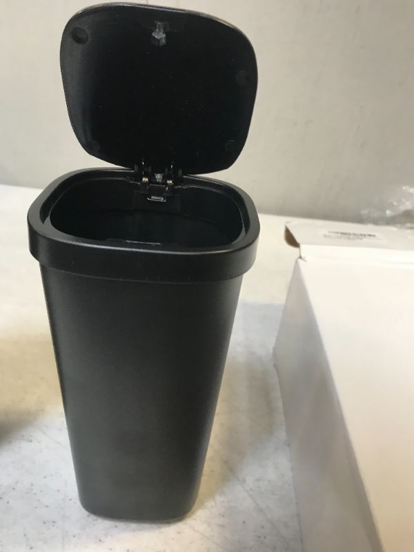 Photo 1 of 7 inches high trash can color black 2 count