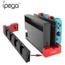 Photo 1 of iPega PG-9186 Game Controller Charger Charging Dock Stand Station Holder with Indicator for Nintendo Switch Joycon-compatible
