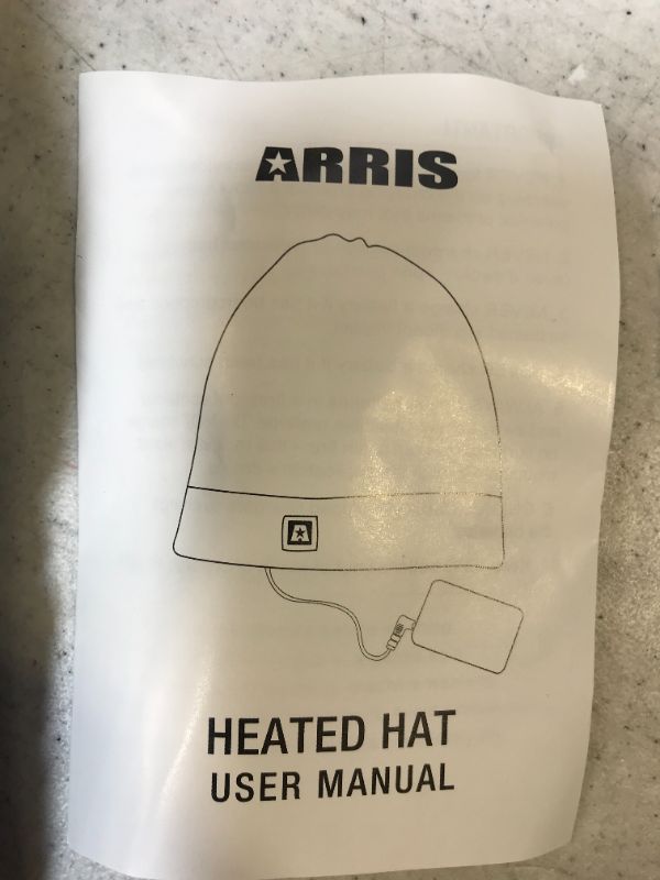Photo 3 of ARRIS Heated Hat, Electric Winter Heated Beanie Hat with 7.4V Rechargeable Battery for Men Women Black
