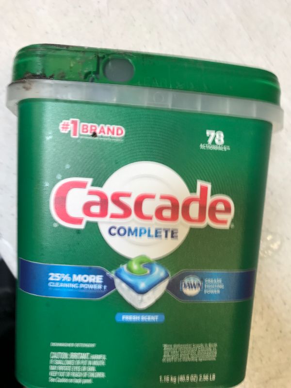 Photo 2 of Cascade Complete ActionPacs Dishwasher Detergent, Fresh Scent, 78 count