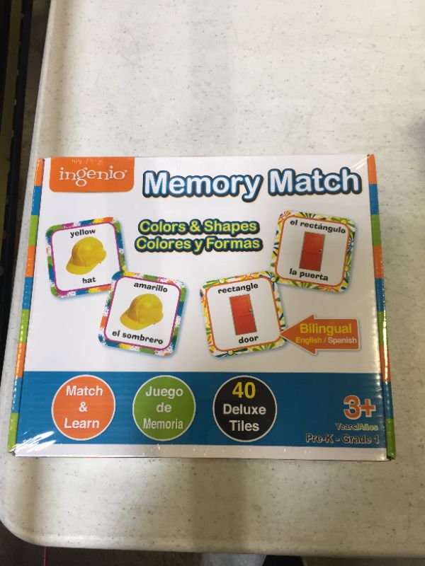 Photo 2 of Ingenio Colors & Shapes Memory Match Game
