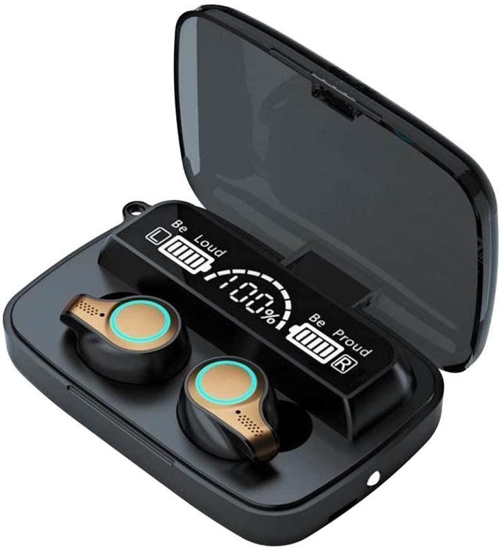 Photo 1 of Wireless Earbuds 2021 Gym Wireless Headphones Waterproof sweatproof 5 in 1(Premium Sounds-Noise Cancelling)+(Power Bank)+(Mirror)+(Flashlight)+(Display) Work for All Kind of Phones- auriculares
