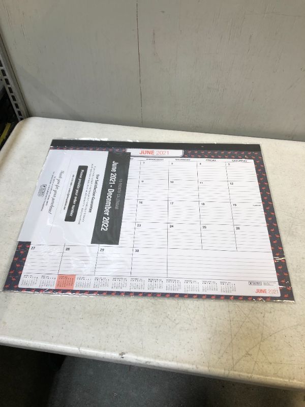 Photo 2 of Desk Calendar 2022: Large Monthly Pages - 22"x17" - Runs Through December 2022 (Pack of 1)
