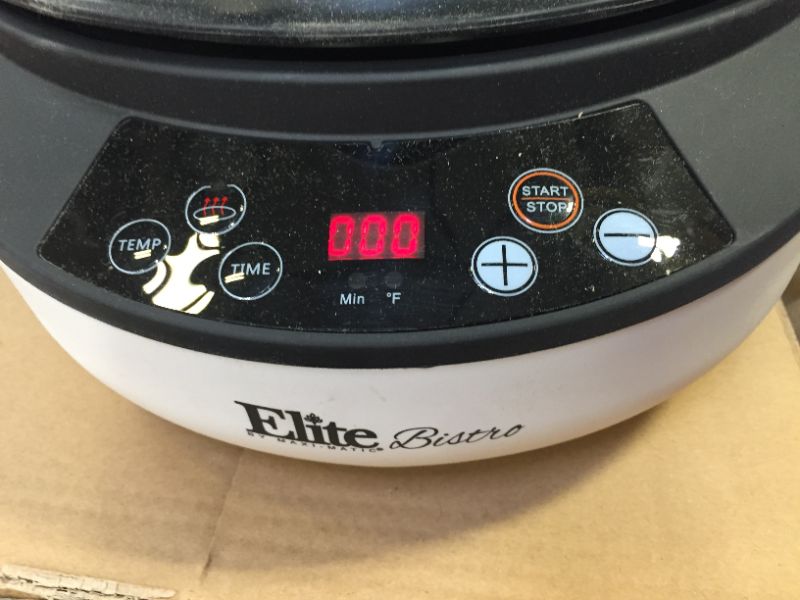Photo 5 of Elite Gourmet - 5Qt. Digital Rapid Air Fryer/Multi-cooker with Top and Bottom Heating - White