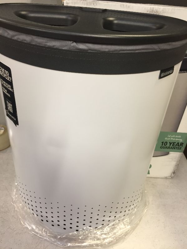 Photo 3 of Brabantia Laundry Bin, 55 L dark grey / white
