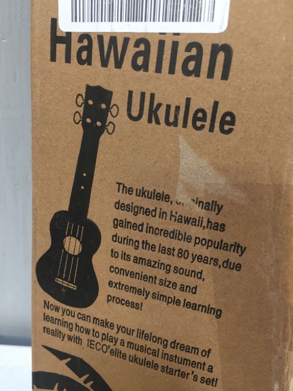 Photo 2 of iECO Soprano Ukulele Beginner Kit for Kids Adults 21 Inch Ukelele w/Case Strap Tuner Strings Picks (Natural)
