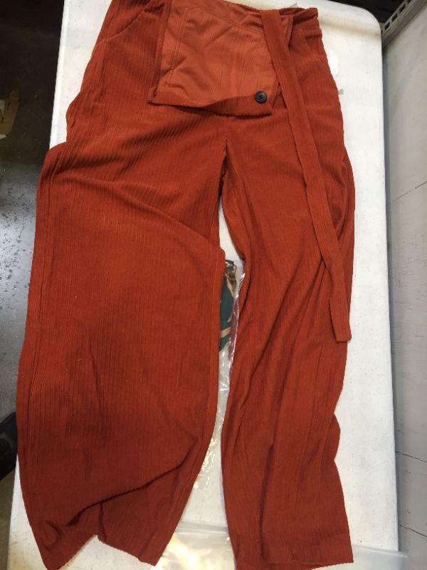 Photo 2 of Corduroy Jumpsuit color orange size small