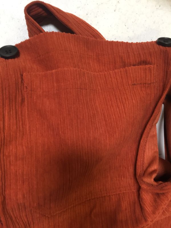 Photo 3 of Corduroy Jumpsuit color orange size small