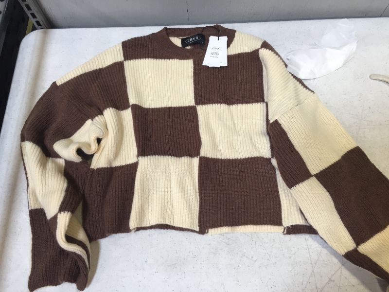 Photo 1 of Checked board crop top sweater size small