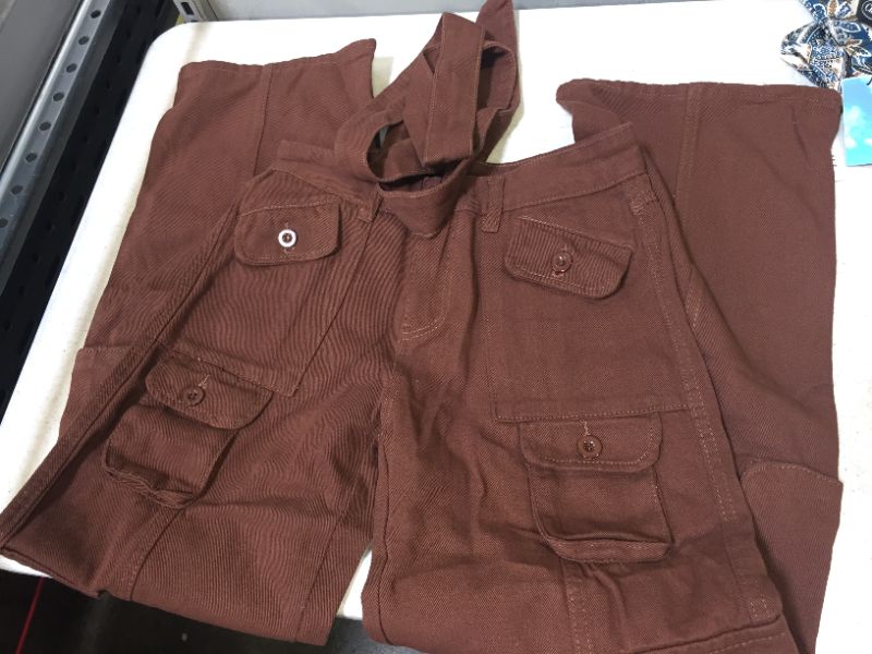 Photo 1 of womens cargo pants color brown size small