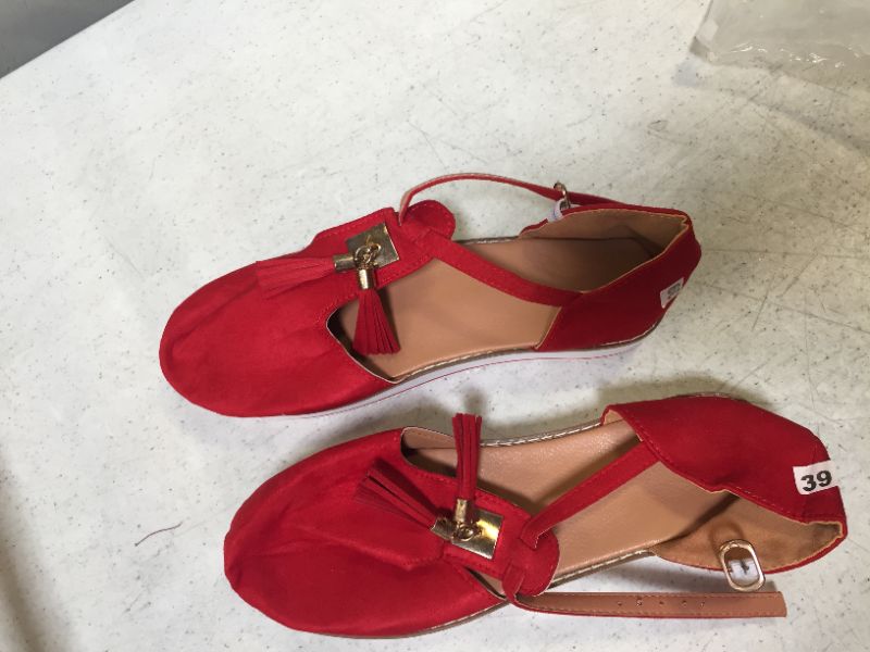 Photo 1 of womens sandals color dark red size 8 