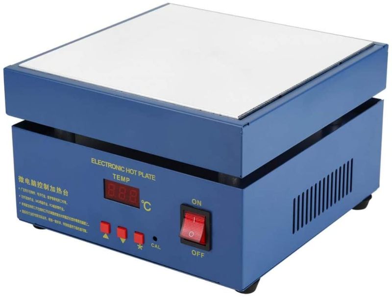 Photo 1 of 110V 850W LED Microcomputer 200X200mm Electric Hot Plate Preheat Soldering Preheating Station Welder Hot Plate Rework Heater Lab Plate
