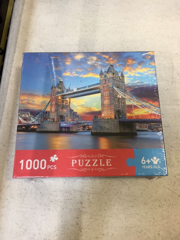 Photo 2 of Garlictoys Jigsaw Puzzles 1000 Pieces for Adults Tower Bridge para adultos Challenging Magical Youth Friends Family Fun Game Toy Gift
