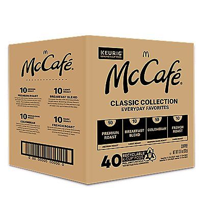 Photo 1 of 40 Ct Mccafé Classic Collection Variety Pack K-Cup® Pods. Coffee - Kosher Single Serve Pods
EXP JAN 30 2022