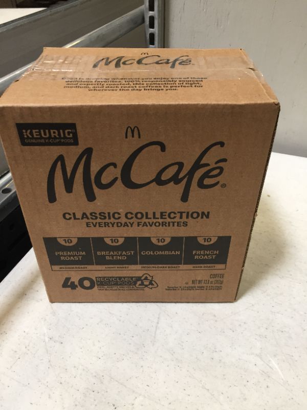 Photo 3 of 40 Ct Mccafé Classic Collection Variety Pack K-Cup® Pods. Coffee - Kosher Single Serve Pods
EXP JAN 30 2022